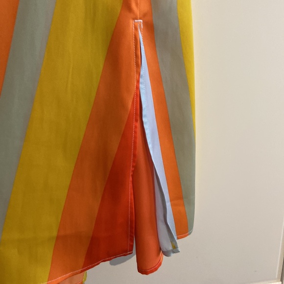 Loft multi-color stripe midi skirt - Picture 4 of 8